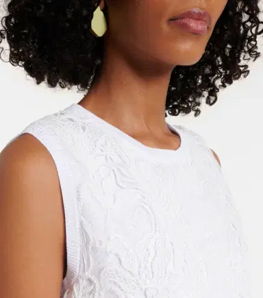 Oscar de la Renta Guipure lace top | Thumbnail 5 Oscar de la Renta Guipure lace top | Thumbnail 5