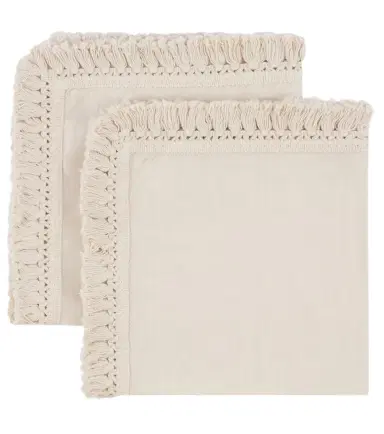 Once Milano Set of two fringed napkins | Thumbnail 1