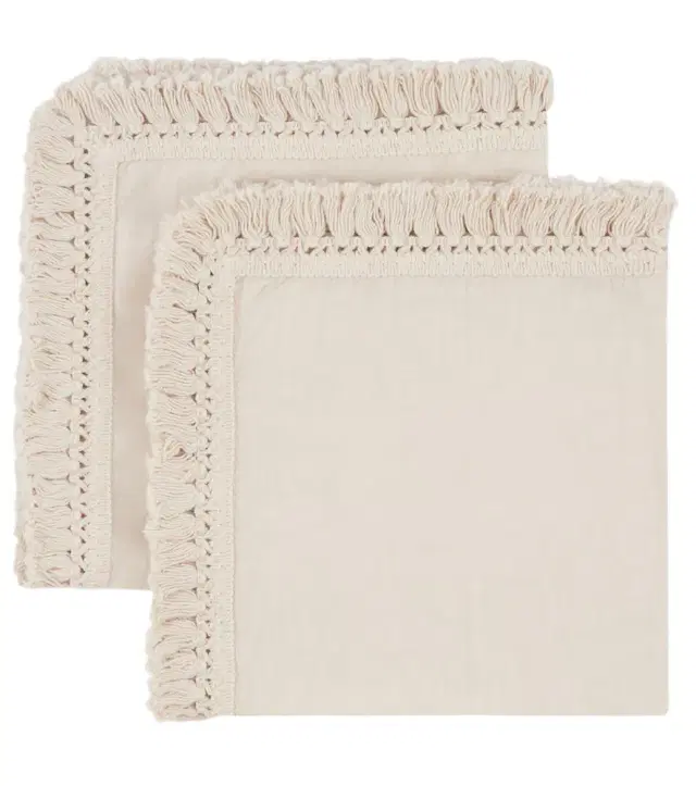Once Milano Set of two fringed napkins