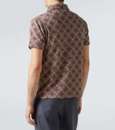 Miu Miu Jacquard silk piqué polo shirt | Thumbnail 5