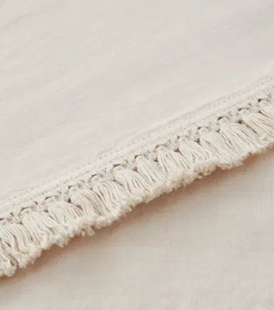 Once Milano Fringed Medium linen tablecloth | Thumbnail 2
