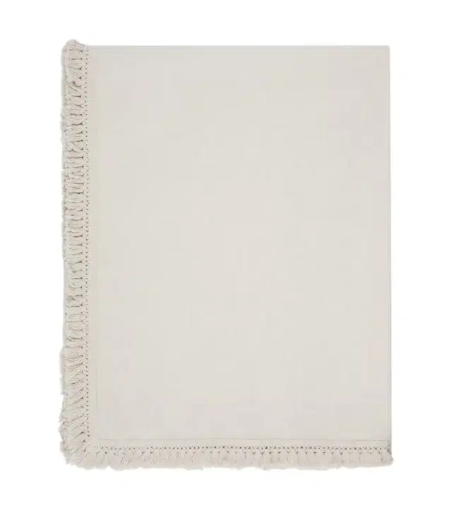 Once Milano Fringed Medium linen tablecloth