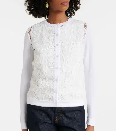 Oscar de la Renta Lace cardigan | Thumbnail 3 Oscar de la Renta Lace cardigan | Thumbnail 3