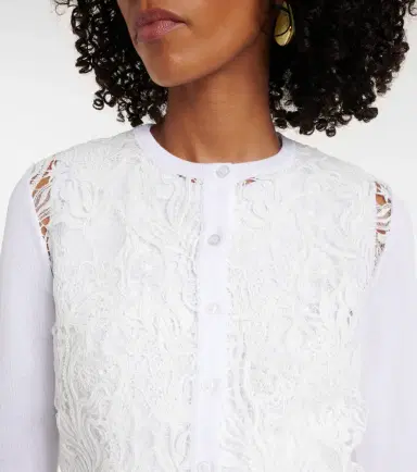 Oscar de la Renta Lace cardigan | Thumbnail 5 Oscar de la Renta Lace cardigan | Thumbnail 5