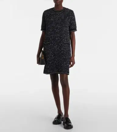 Thom Browne Cotton-blend tweed minidress | Thumbnail 2 Thom Browne Cotton-blend tweed minidress | Thumbnail 2