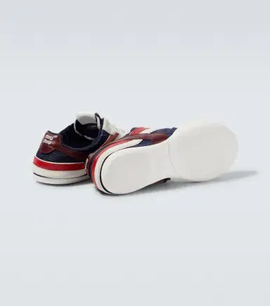 Miu Miu Gymnasium suede-trimmed sneakers | Thumbnail 4
