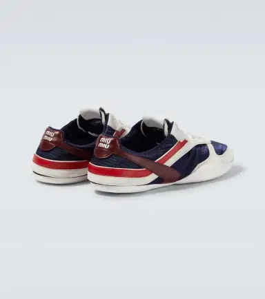 Miu Miu Gymnasium suede-trimmed sneakers | Thumbnail 5