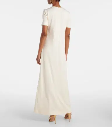 Oscar de la Renta Painted Roses jersey maxi dress | Thumbnail 3