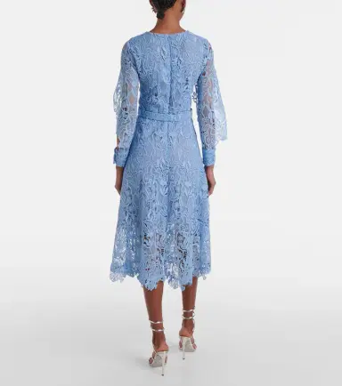 Oscar de la Renta Floral lace cocktail dress | Thumbnail 4