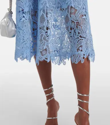 Oscar de la Renta Floral lace cocktail dress | Thumbnail 5