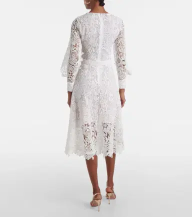 Oscar de la Renta Floral lace cocktail dress | Thumbnail 5