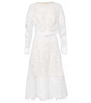Oscar de la Renta Floral lace cocktail dress | Thumbnail 1