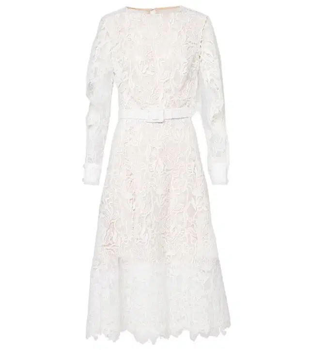 Oscar de la Renta Floral lace cocktail dress