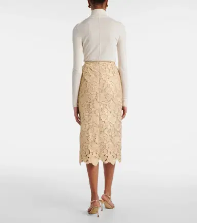 Oscar de la Renta Guipure lace pencil skirt | Thumbnail 3 Oscar de la Renta Guipure lace pencil skirt | Thumbnail 3