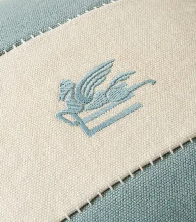 Etro Pegaso embroidered linen cushion | Thumbnail 5