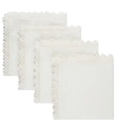 Once Milano Set of 4 macramé linen napkins | Thumbnail 1