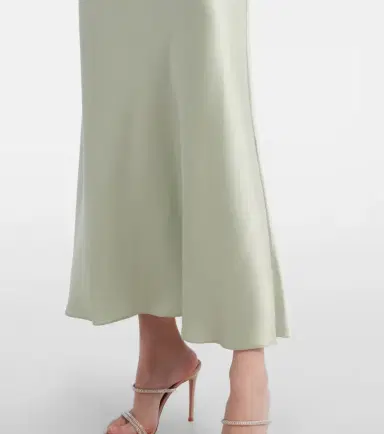 Galvan Sienna scarf-detail satin maxi dress | Thumbnail 4