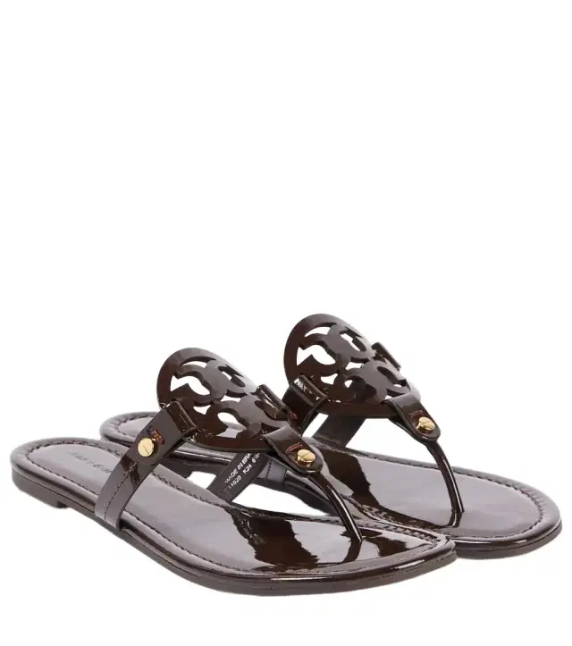 Miller patent leather thong sandals