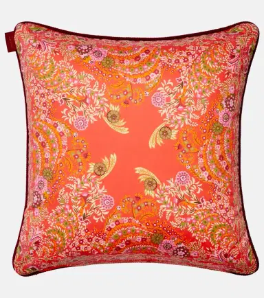 Etro Floral cotton jacquard cushion | Thumbnail 4