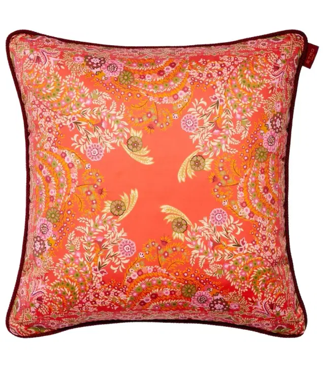 Etro Floral cotton jacquard cushion