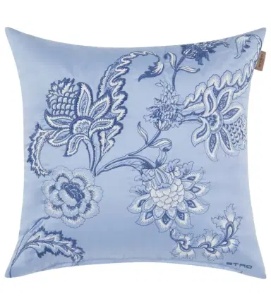 Etro Bloom embroidered cotton cushion | Thumbnail 1