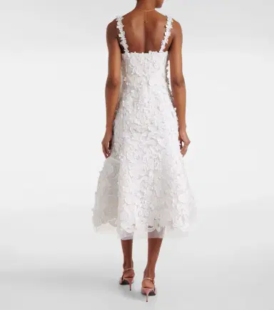 Carolina Herrera Guipure lace midi dress | Thumbnail 3