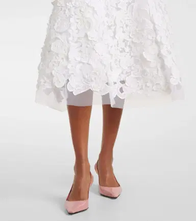 Carolina Herrera Guipure lace midi dress | Thumbnail 4