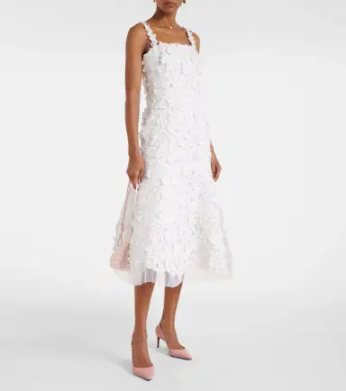 Carolina Herrera Guipure lace midi dress | Thumbnail 5
