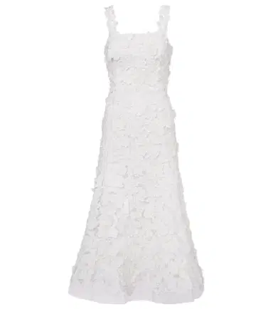 Carolina Herrera Guipure lace midi dress | Thumbnail 1