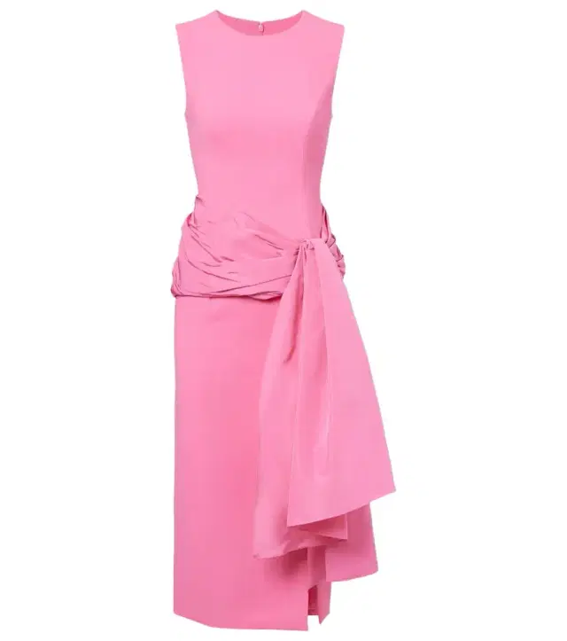 Carolina Herrera Silk-trimmed crêpe cocktail dress