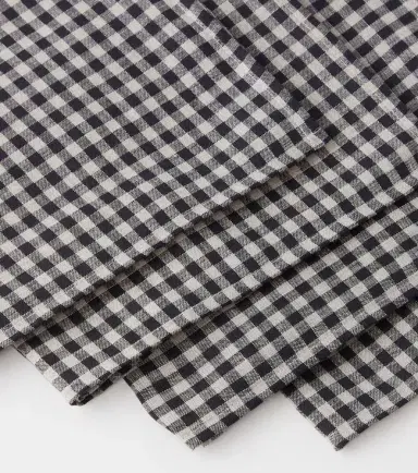 Once Milano Set of 4 gingham linen napkins | Thumbnail 2