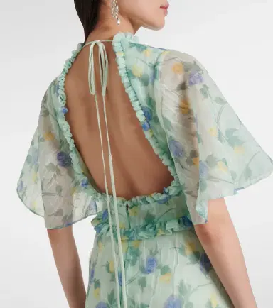 Markarian Heather floral organza gown | Thumbnail 3