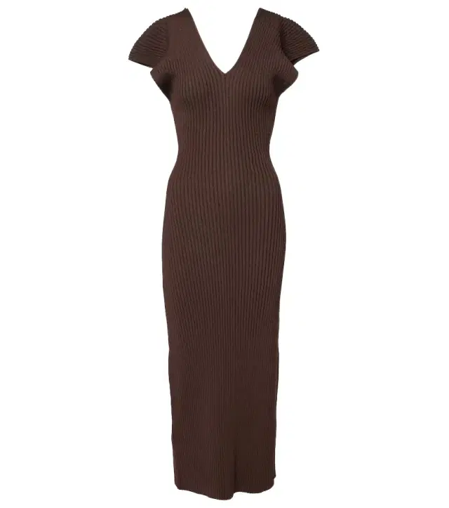 Altuzarra Trey ruffled ribbed-knit gown