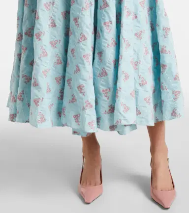 Markarian Rousseau floral cotton-blend midi dress | Thumbnail 2