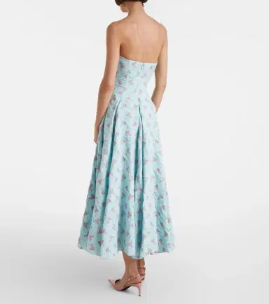 Markarian Rousseau floral cotton-blend midi dress | Thumbnail 3