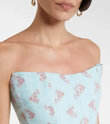 Markarian Rousseau floral cotton-blend midi dress | Thumbnail 5