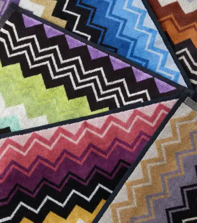 Missoni Giacomo Zigzag set of 6 cotton terry face towels | Thumbnail 2