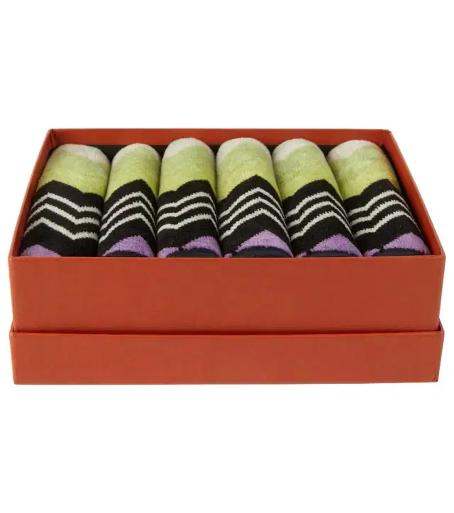 Missoni Giacomo Zigzag set of 6 cotton terry face towels