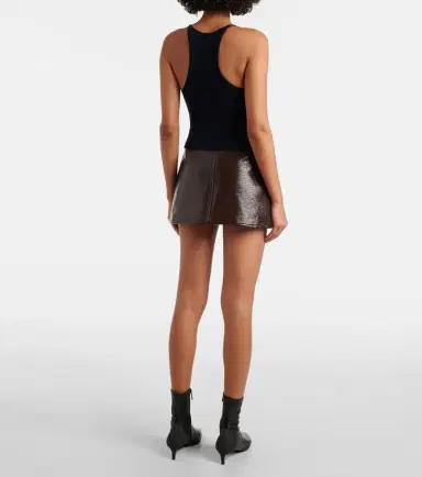 Courreges Courrèges Logo ribbed-knit tank top | Thumbnail 4