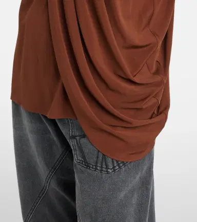 JW Anderson Draped halterneck crêpe top | Thumbnail 4
