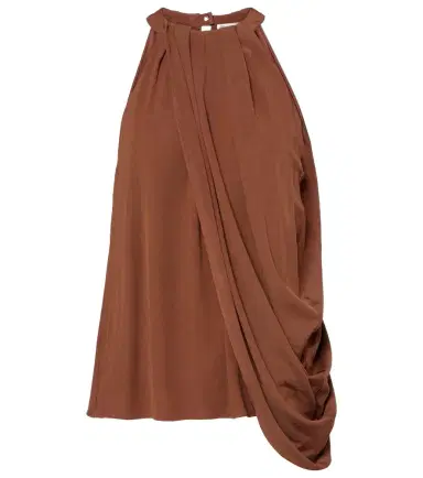 JW Anderson Draped halterneck crêpe top | Thumbnail 1
