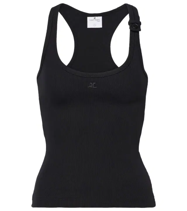 Courreges Courrèges Ribbed-knit cotton tank top