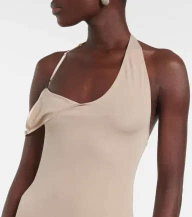 Courreges Courrèges Undressed asymmetrical midi dress | Thumbnail 2