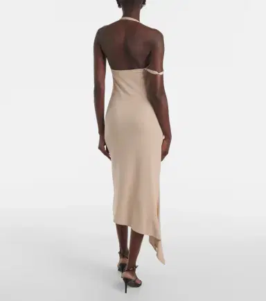 Courreges Courrèges Undressed asymmetrical midi dress | Thumbnail 4