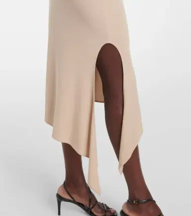 Courreges Courrèges Undressed asymmetrical midi dress | Thumbnail 5
