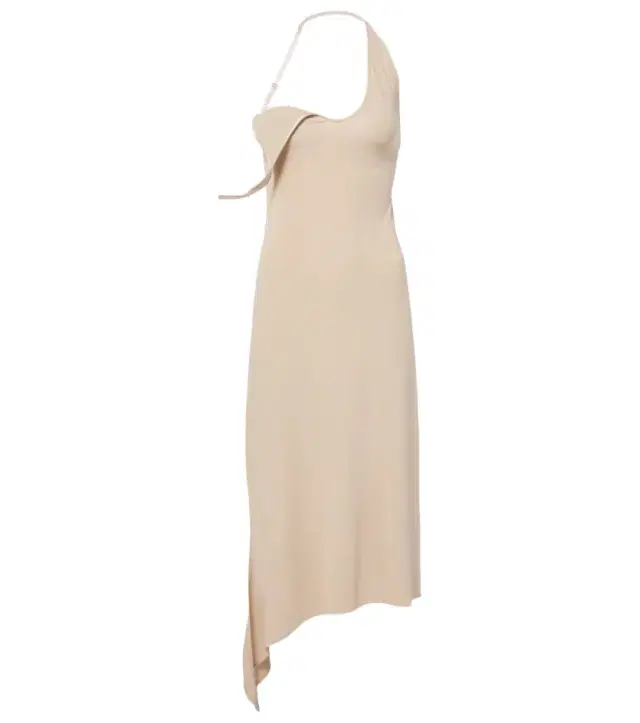 Courreges Courrèges Undressed asymmetrical midi dress