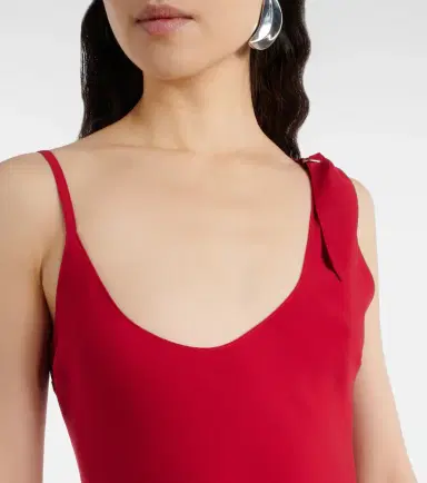 Courreges Courrèges Scarf-detail asymmetric minidress | Thumbnail 2