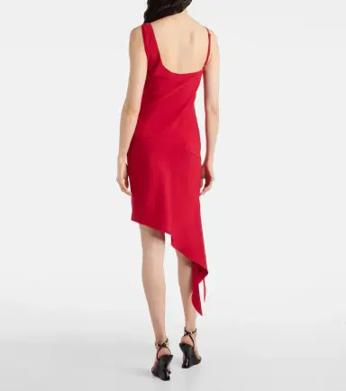 Courreges Courrèges Scarf-detail asymmetric minidress | Thumbnail 5