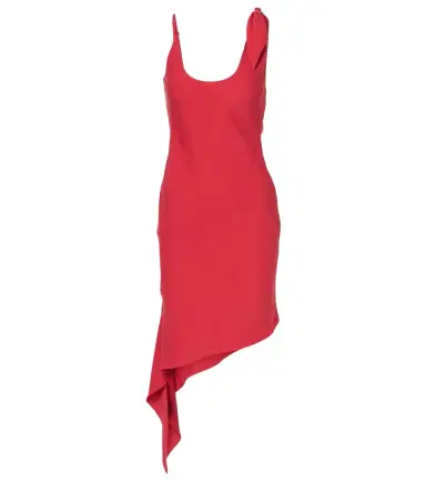 Courreges Courrèges Scarf-detail asymmetric minidress | Thumbnail 1