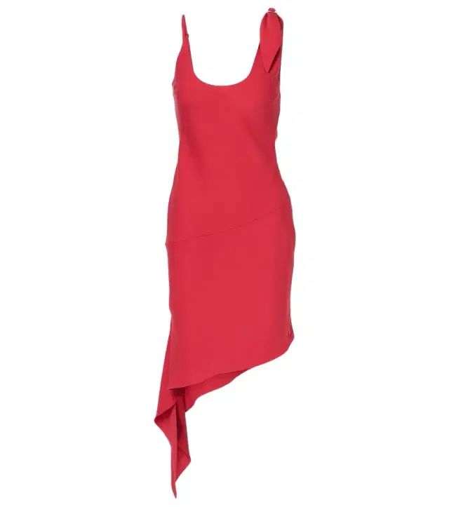 Courreges Courrèges Scarf-detail asymmetric minidress